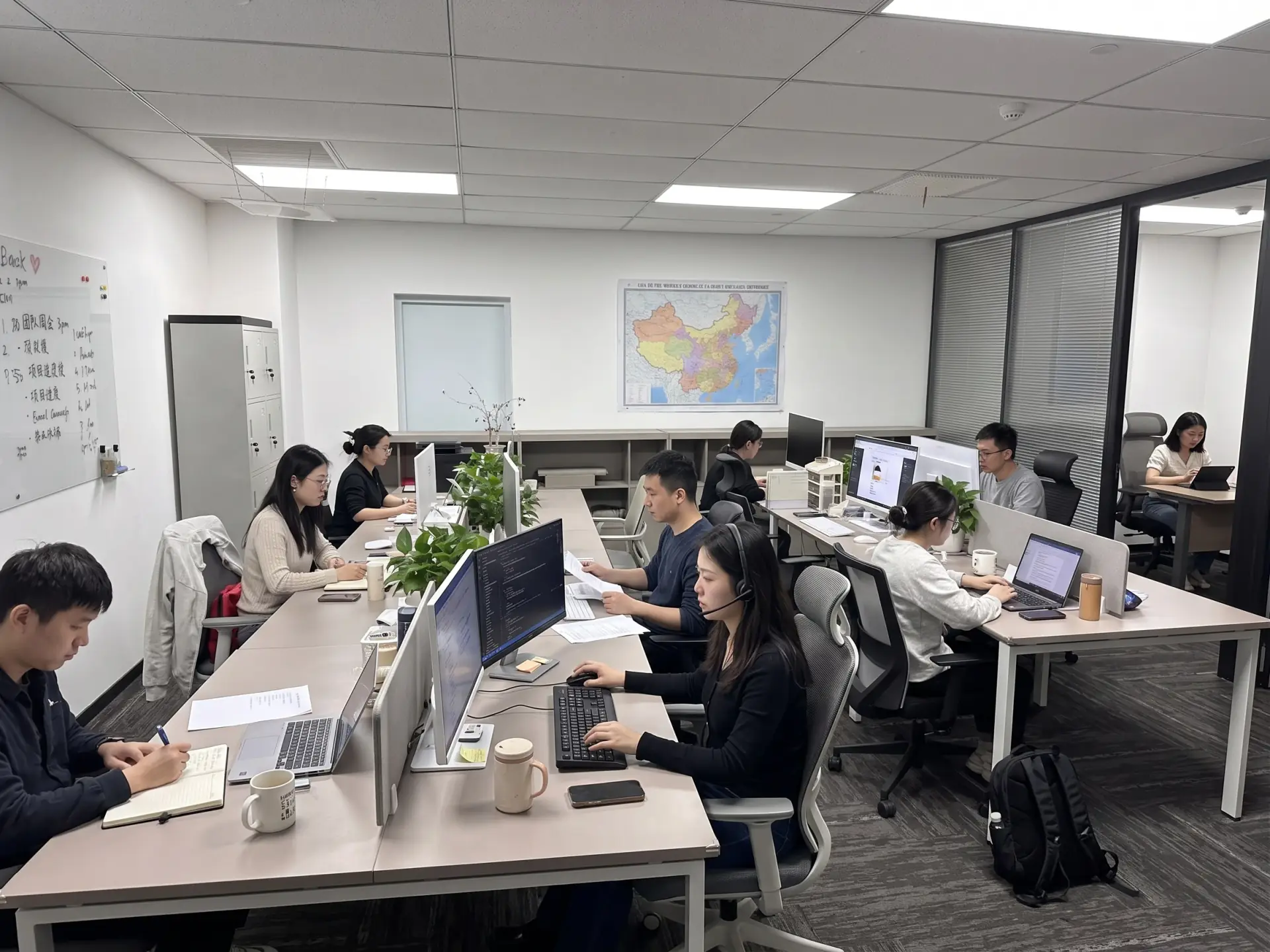 Zelenberg 团队在办公室工作