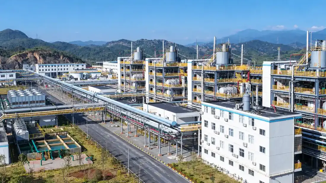 A factory site seen from above